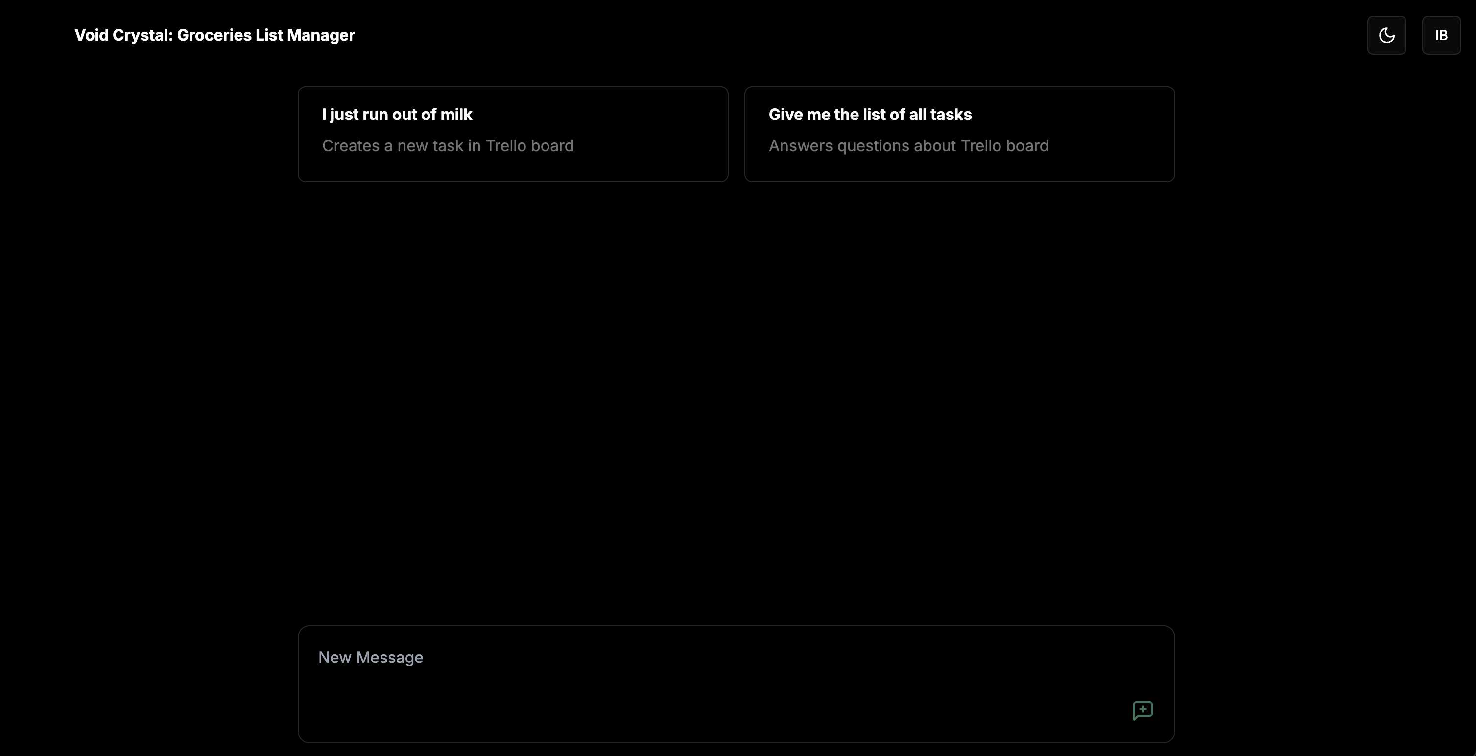 Artificial Intelligence Assistant to manage groceries list